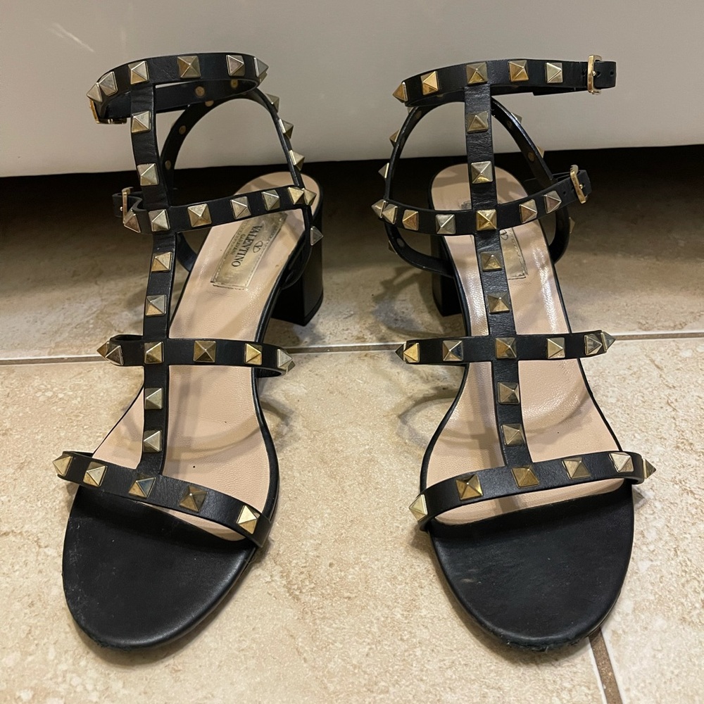 ❌SOLD❌ROCKSTUD ANKLE STRAP SANDAL 60 MM